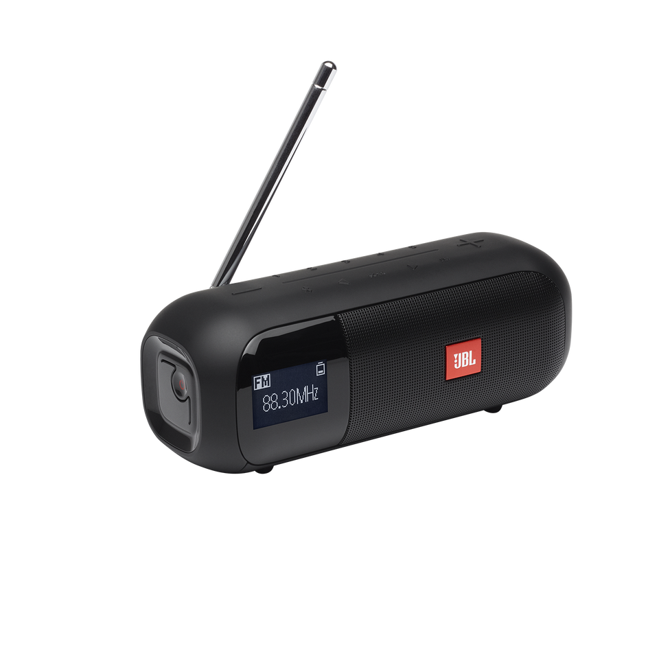 JBL Tuner 2 FM - Black 2 - Portable FM radio with Bluetooth - Hero