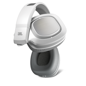 J88 - White - Premium Over-Ear Headphones with Rotatable Ear-cups - Detailshot 3