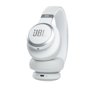 JBL Live 660NC - White - Wireless over-ear NC headphones - Detailshot 4