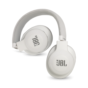JBL E55BT - White - Wireless over-ear headphones - Detailshot 1