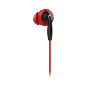 JBL Inspire 100 - Black / Red - In-ear, sport headphones with Twistlock™ Technology. - Detailshot 1