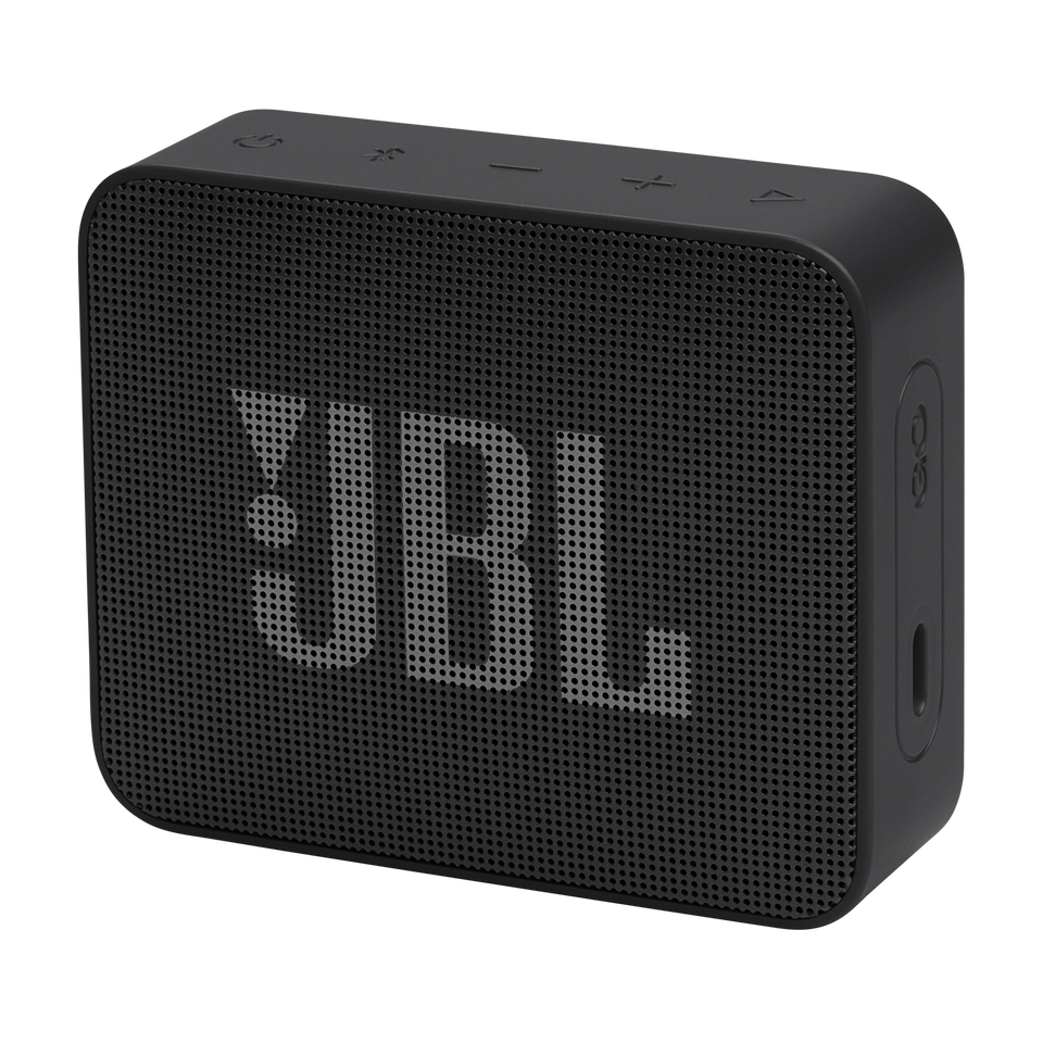 JBL Go Essential 2 - Black - Portable Waterproof Speaker - Hero