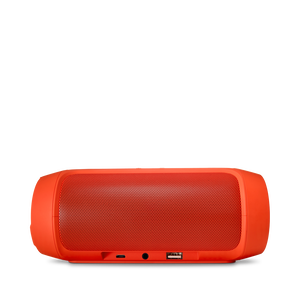 JBL Charge 2+ - Orange - Splashproof Bluetooth Speaker with Powerful Bass - Back