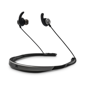 UA Sport Wireless Flex – Engineered by JBL - Grey - Wireless neckband headphones with all-day comfort and secure fit and safety for sport - Hero