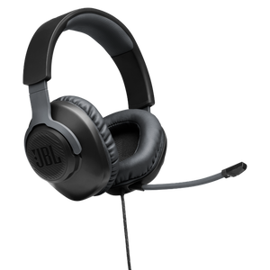 JBL Free WFH - Black - Wired over-ear headset with detachable mic - Hero