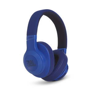 JBL E55BT - Blue - Wireless over-ear headphones - Detailshot 2
