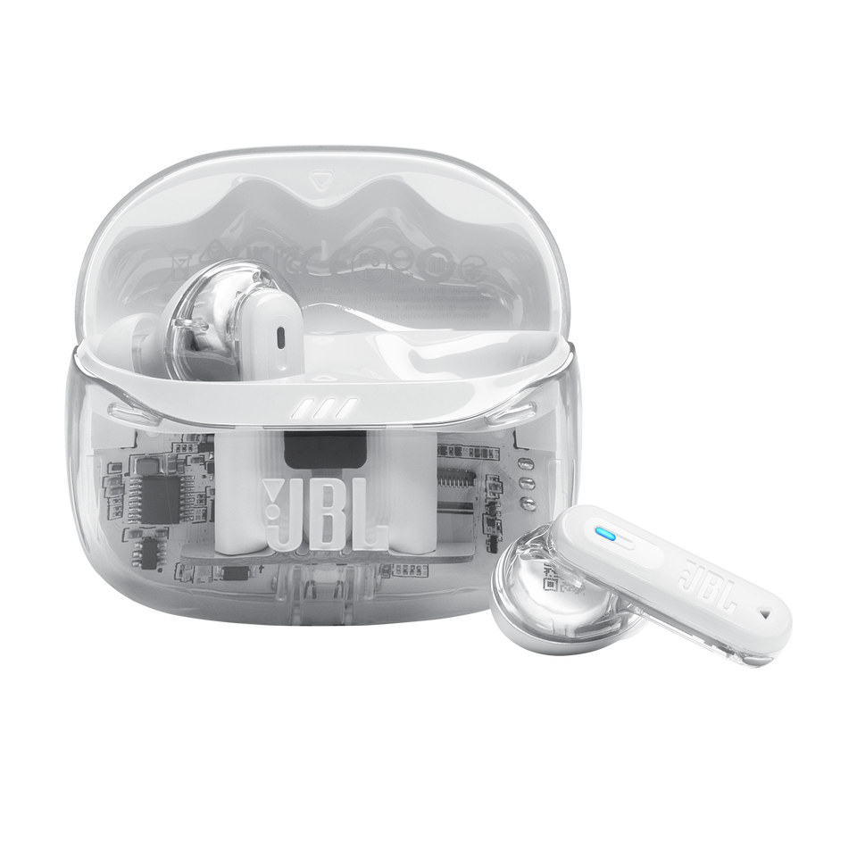 JBL Tune Beam 2 Ghost Edition - Ghost White - True Wireless Noise Cancelling Earbuds - Hero