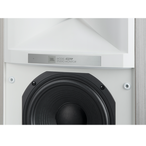 4329P Studio Monitor Powered Loudspeaker System - White - Powered Bookshelf Loudspeaker System - Detailshot 1