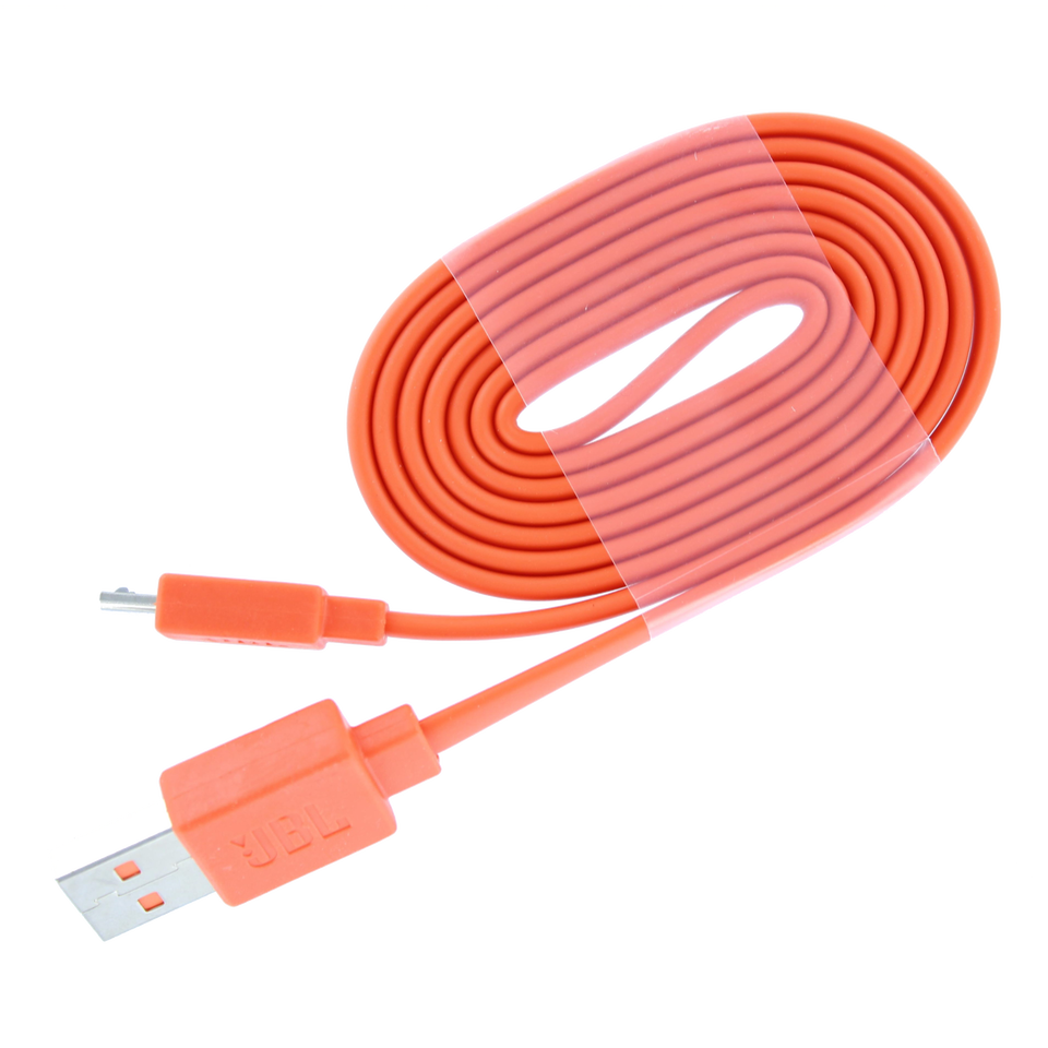 JBL USB Type-B charging cable for Flip 2/3/4, Charge 2/3, Pulse 3 - Orange - USB charging cable - Hero