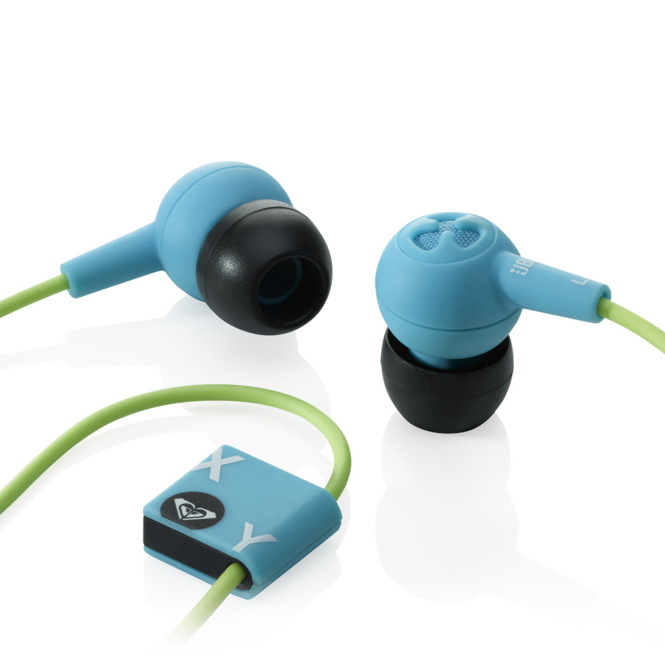 REFERENCE 250 {jbl} - Blue / Green - JBL/Roxy Reference 250 In-Ear Headphone with Microphone - Hero