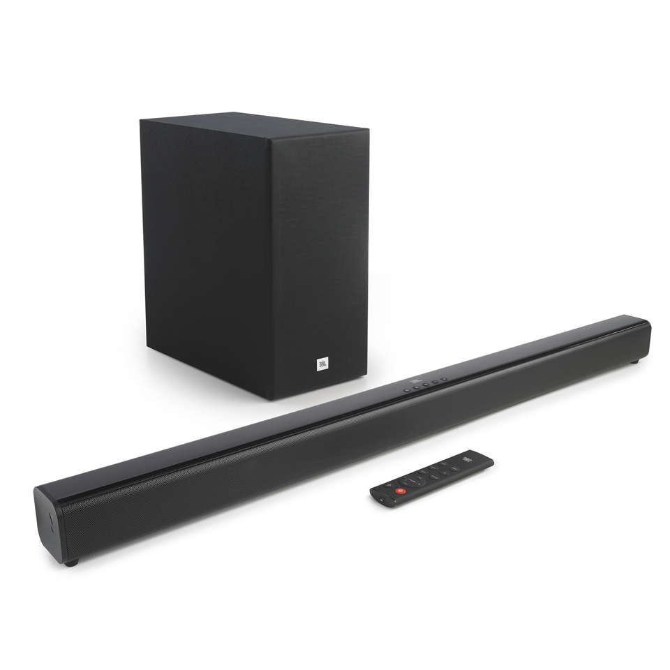 JBL Cinema SB260 - Black - 2.1 Channel Soundbar with Wired Subwoofer - Hero