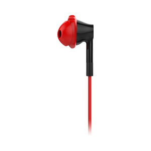 JBL Inspire 300 - Black / Red - In-ear, sport headphones with Twistlock™ Technology. - Detailshot 3