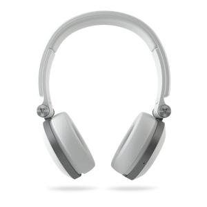 Synchros E40BT - White - On-ear, Bluetooth headphones with ShareMe music sharing - Front