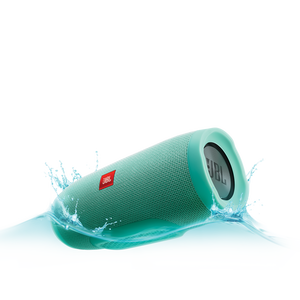 JBL Charge 3 - Teal - Full-featured waterproof portable speaker with high-capacity battery to charge your devices - Hero