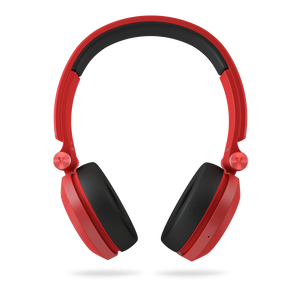 Synchros E40BT - Red - On-ear, Bluetooth headphones with ShareMe music sharing - Front