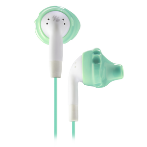 Inspire® 100 For Women - Green - In-the-ear, sport earphones are specifically sized and shaped for women - Hero