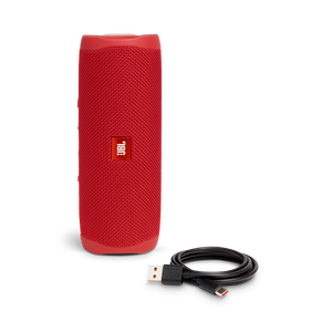 JBL Flip 5 - Red - Portable Waterproof Speaker - Detailshot 1