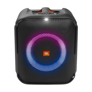 JBL Partybox Encore Essential - Black - Portable party speaker with powerful 100W sound, built-in dynamic light show, and splash proof design. - Front