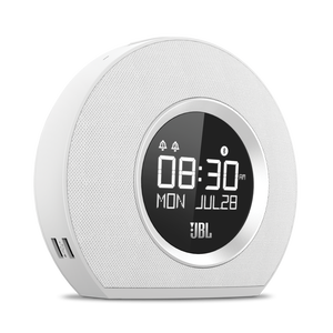 Horizon Hotel - White - Bluetooth clock radio with USB charging and ambient light - Hero