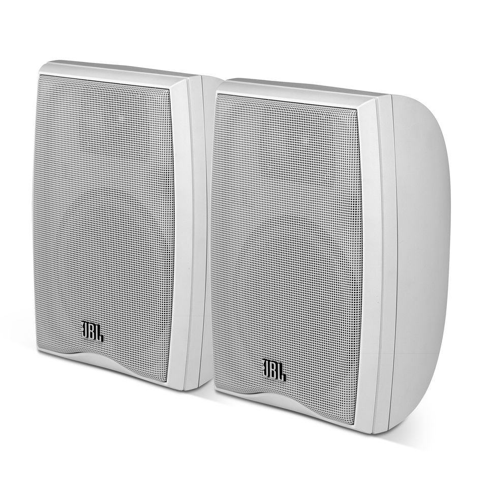 N24AWII - White - Weather-resistant 2-way 4 inch Outdoor Bookshelf Speakers - Hero