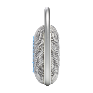 JBL Clip 4 Eco - White - Ultra-portable Waterproof Speaker - Left