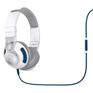 Synchros S300i - White / Blue - Synchros on-ear stereo headphones - Hero