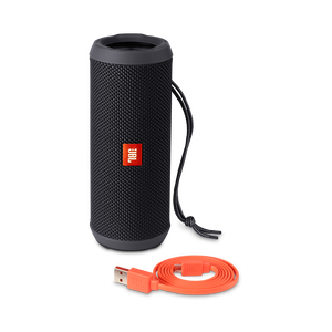 JBL Flip 3 - Black - Splashproof portable Bluetooth speaker with powerful sound and speakerphone technology - Detailshot 4