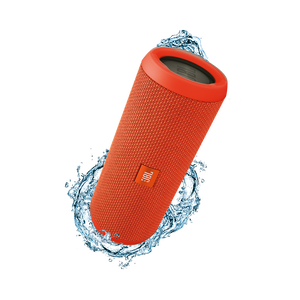 JBL Flip 3 - Orange - Splashproof portable Bluetooth speaker with powerful sound and speakerphone technology - Hero