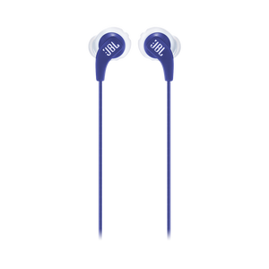JBL Endurance RUN - Blue - Sweatproof Wired Sport In-Ear Headphones - Front