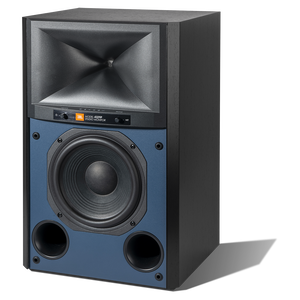 4329P Studio Monitor Powered Loudspeaker System - Black Walnut - Powered Bookshelf Loudspeaker System - Left