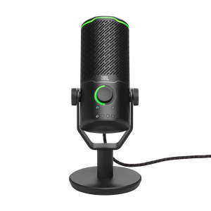 JBL Quantum Stream Studio - Chrome - Quad pattern premium USB microphone for streaming, recording and gaming - Detailshot 1