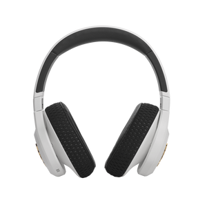 UA Project Rock Over-Ear Training Headphones - Engineered by JBL - White - Over-Ear ANC Sport Headphones - Front
