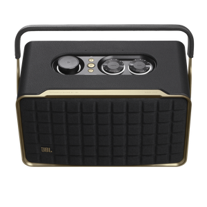 JBL Authentics 300 - Black - Portable smart home speaker with Wi-Fi, Bluetooth and voice assistants with retro design. - Detailshot 1