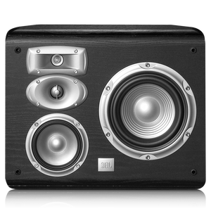 STUDIO L820 - Black - 4-Way 6 inch (150mm) High-Performance, Mirror-Image, Wall-Mount Satellite Speaker - Front
