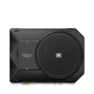 BassPro SL - Black - Powered, 8" (200mm) car audio under seat woofer system - Detailshot 2