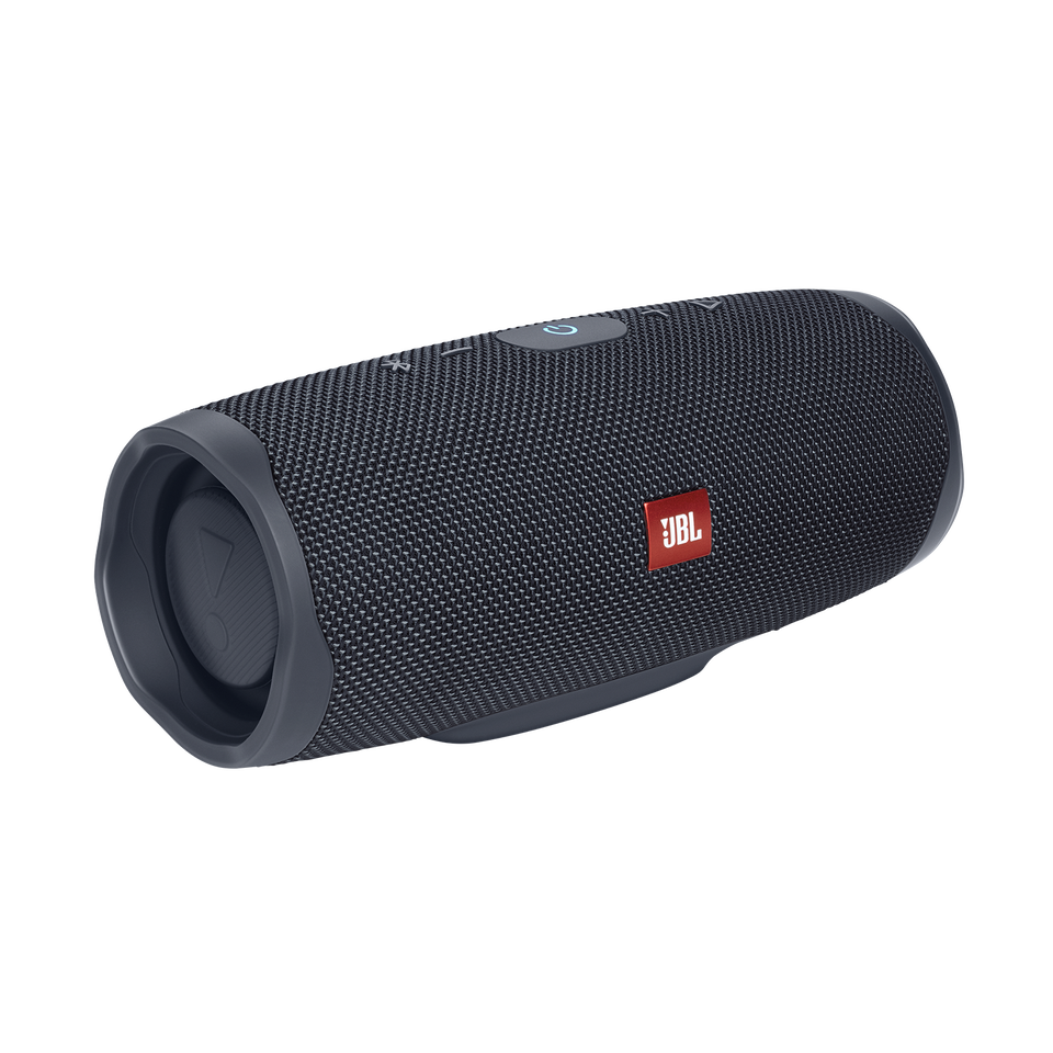 JBL Charge Essential 2 - Gun Metal - Portable Waterproof Speaker with Powerbank - Hero