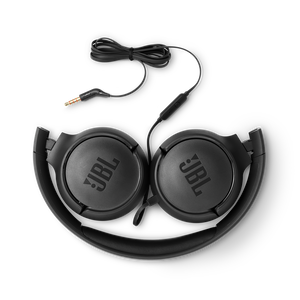 JBL Tune 500 - Black - Wired on-ear headphones - Detailshot 1