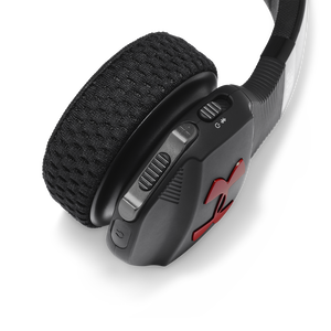 UA Sport Wireless Train – Engineered by JBL - Black / Red - Wireless on-ear headphone built for the gym - Detailshot 3