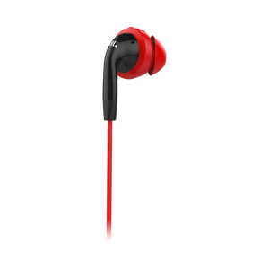 JBL Inspire 100 - Black / Red - In-ear, sport headphones with Twistlock™ Technology. - Detailshot 3