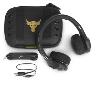 UA Sport Wireless Train Project Rock – Engineered by JBL - Black Matte - On-ear sport Headphones - Detailshot 6