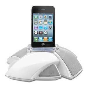 JBL OnStage IV - White - Portable Speaker Dock for iPod/iPhone - Front