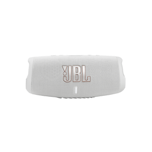 JBL Charge 5 - White - Portable Waterproof Speaker with Powerbank - Front