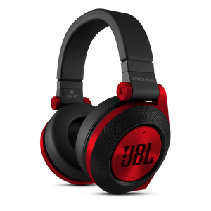 Synchros E50BT - Red - Over-ear, Bluetooth headphones with ShareMe music sharing - Detailshot 1
