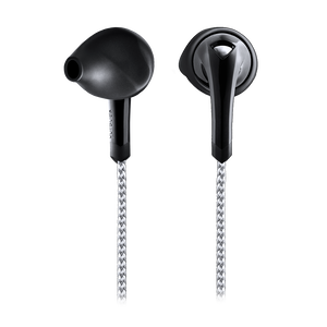 Signature Series ITX-1000 - Black - In-the-ear, sport earphones featuring  reflective woven cords. - Back