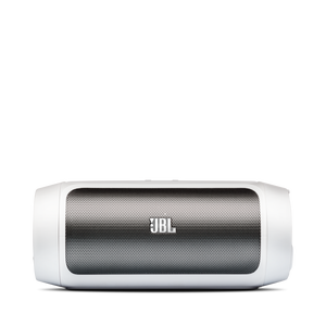 JBL Charge 2 - White - Portable Bluetooth speaker with massive battery to charge your devices - Front