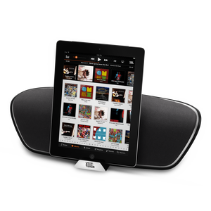 JBL OnBeat Venue - Black - Wireless Bluetooth Speaker Dock for iPod/iPad/iPhone - Hero