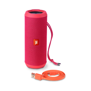 JBL Flip 3 - Pink - Splashproof portable Bluetooth speaker with powerful sound and speakerphone technology - Detailshot 4