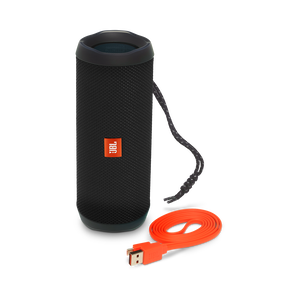 JBL Flip 4 - Black - A full-featured waterproof portable Bluetooth speaker with surprisingly powerful sound. - Detailshot 1