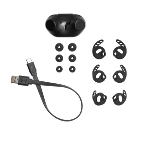 UA Project Rock True Wireless X - Engineered by JBL - Black - Waterproof true wireless sport earbuds - Detailshot 9