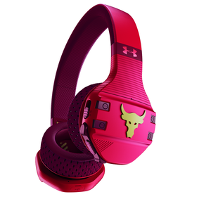 UA Sport Wireless Train Project Rock – Engineered by JBL - Red - On-ear sport Headphones - Detailshot 1